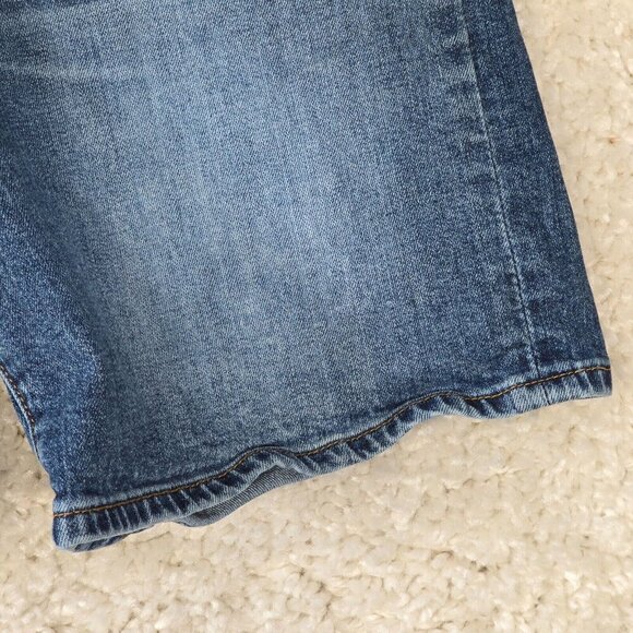 Lucky Brand Roll-Up Jean Shorts Women 6 Blue Denim Casual Cuffed Summer Jorts - Picture 2 of 15